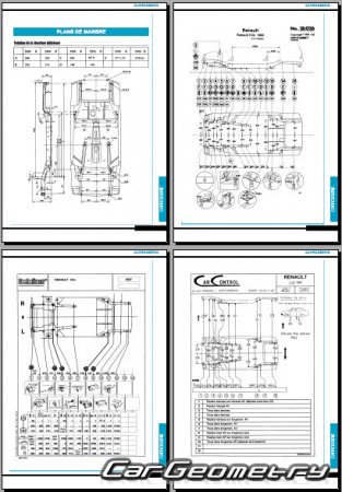 Renault Clio I 1990�1998 (3DR, 5DR Hatchback) Body dimensions