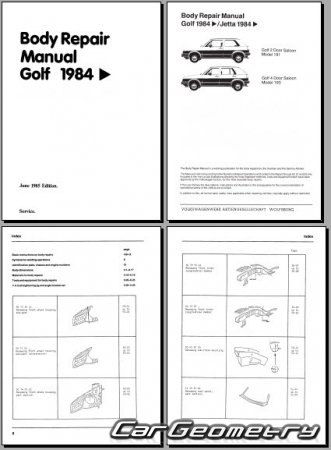 Volkswagen Golf (1G) 1984�1991 Body Repair Manual