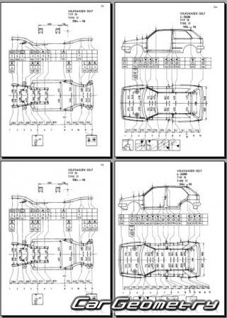 Volkswagen Golf (1G) 1984�1991 Body Repair Manual
