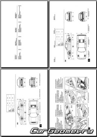 Ferrari 308 GT (F106) 1975-1986 Body dimensions