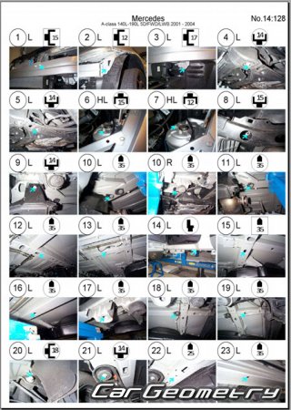 �������� ������� Mercedes A-Class (W168) 1997-2004