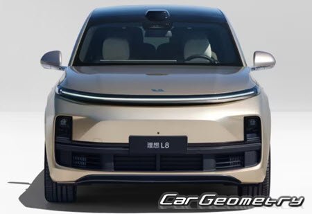 Кузовные размеры Li Xiang L8 (X03) 2022-2030, Размеры кузова Лисян Л8 Кузовные размеры Li Xiang L8 (X03) 2022-2030, Размеры кузова Лисян Л8